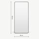 Full-length mirror made.com alana 180 × 80 cm - rare model (no longer sold)