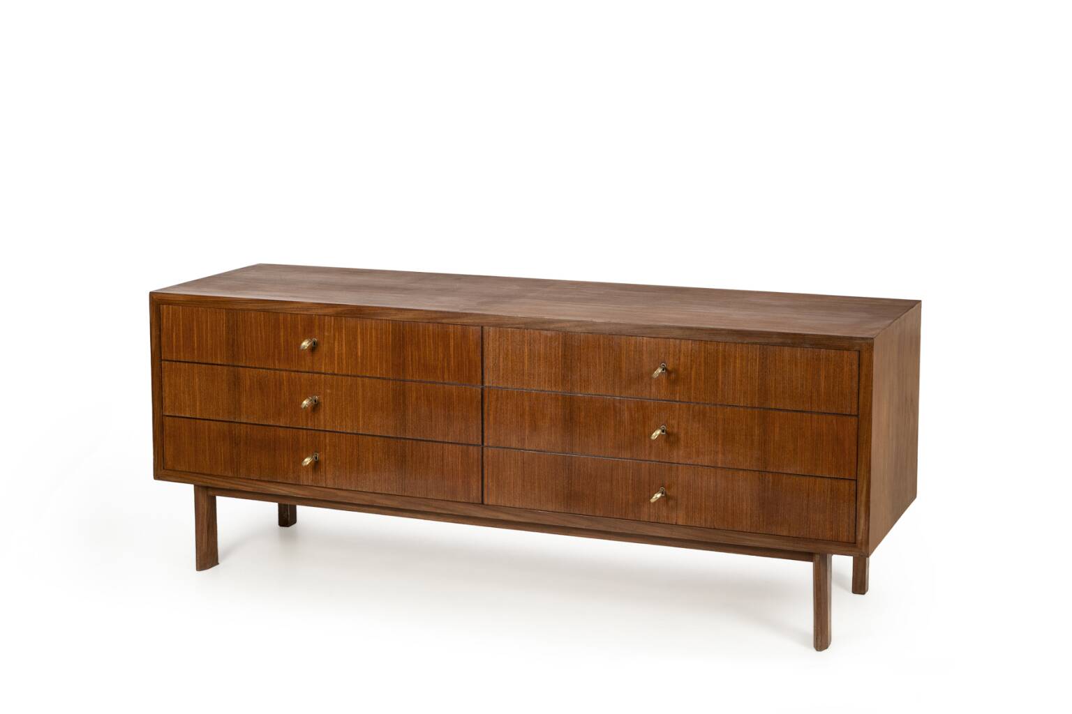 Important sideboard with drawers in teak, Italian design, 1960s.