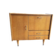 Vintage Scandinavian-style wooden hi-fi cabinet