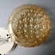Amber glass ceiling light from the 70s