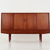 Teak highboard, Danish design, 1970s, production: Denmark