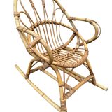 Provencal children's rocking chair from the 50s