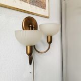 Vintage wall lamp Steinhauer gold, eighties