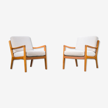 Teak Senator armchairs by Ole Wanscher