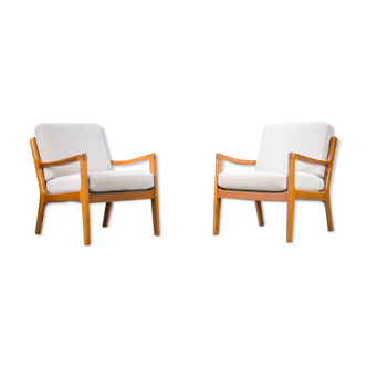 Teak Senator armchairs by Ole Wanscher