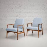 Fauteuil Lisek Mid-Century – Original vintage des années 1960 restauré par Henryk Lis