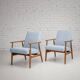 Fauteuil Lisek Mid-Century – Original vintage des années 1960 restauré par Henryk Lis