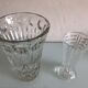 Two vases in cut glass vintage 60s-70s