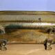Pair of large antique planters with lion's paw feet.