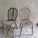 Suite de 4 chaises windsor bistrot anglaise