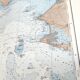 Map of Finistère and Morbihan, west coast of France, 1981