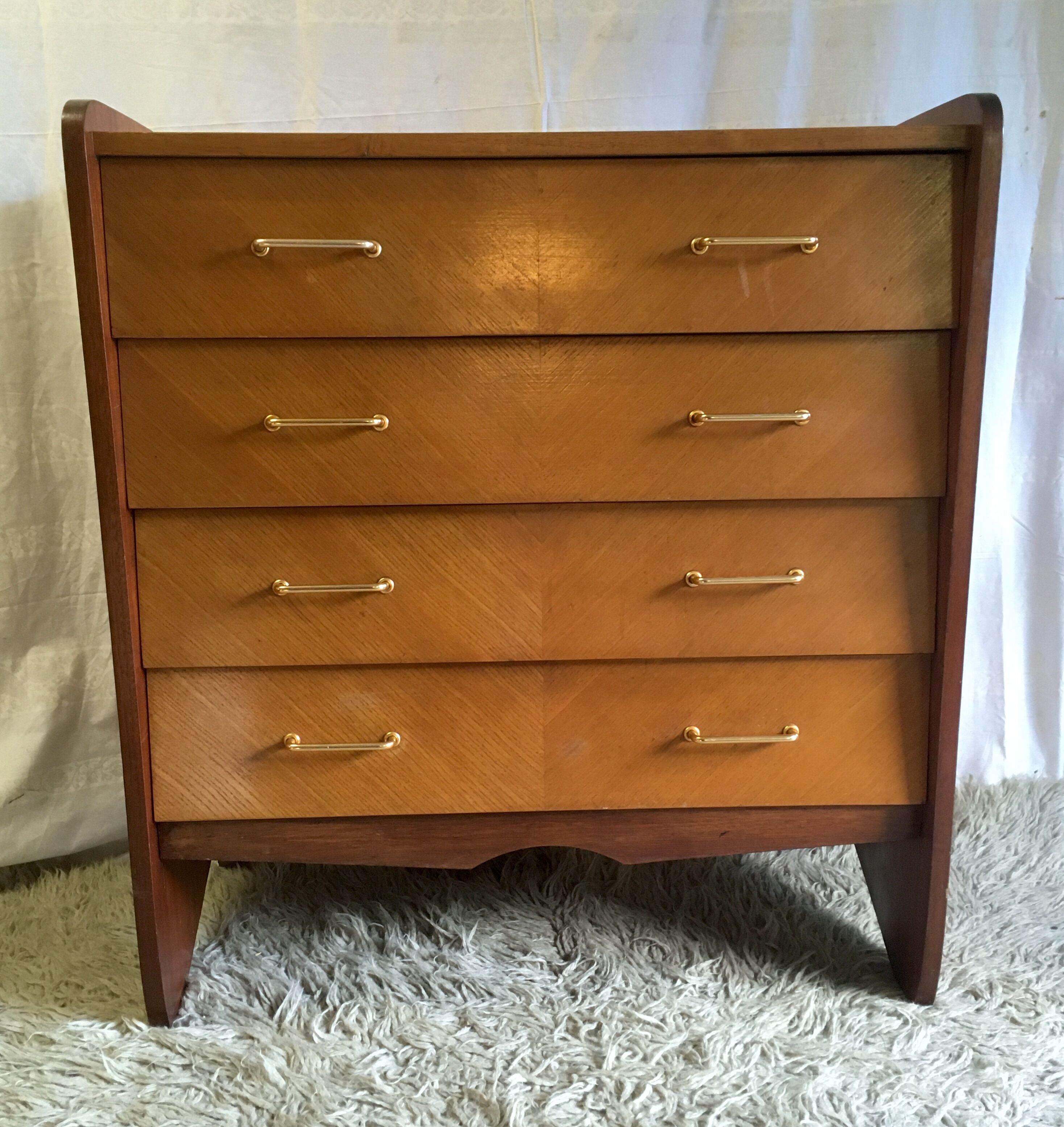Chest of drawers 4 drawers - 50s