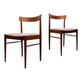 Set of 2 teak chairs by Wiesner-Hager.