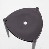 Suede tripod stool