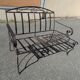 Banc de jardin en fer forgé