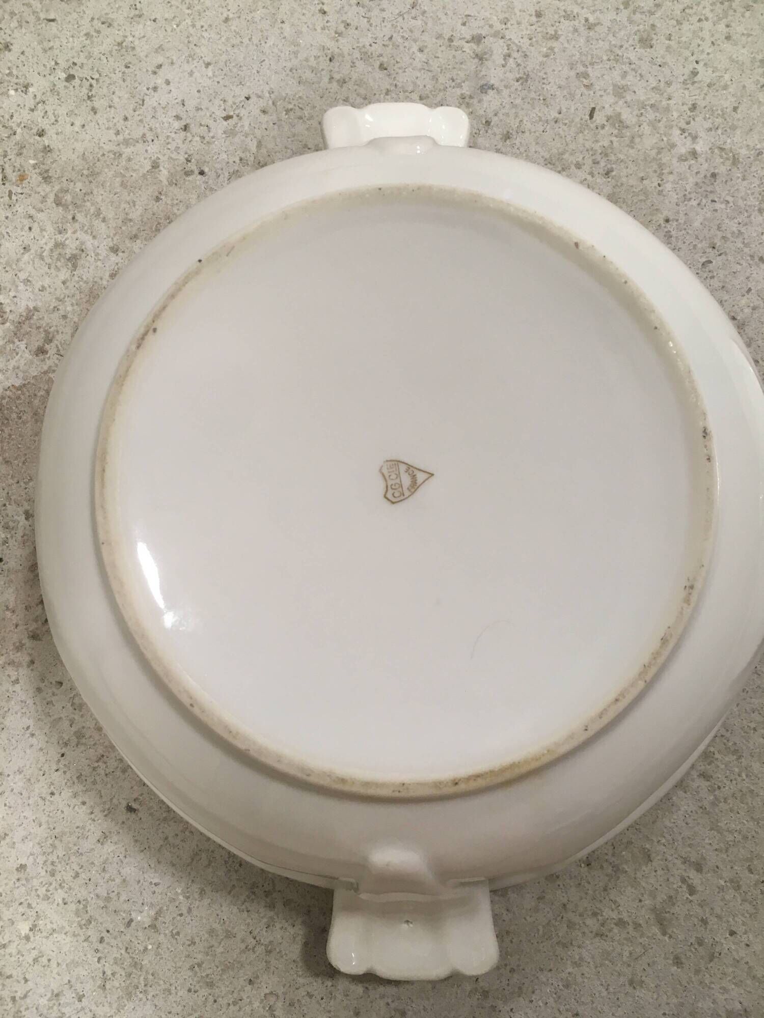 Limoges Porcelain Plate CG Cie Fine Gold Gilding