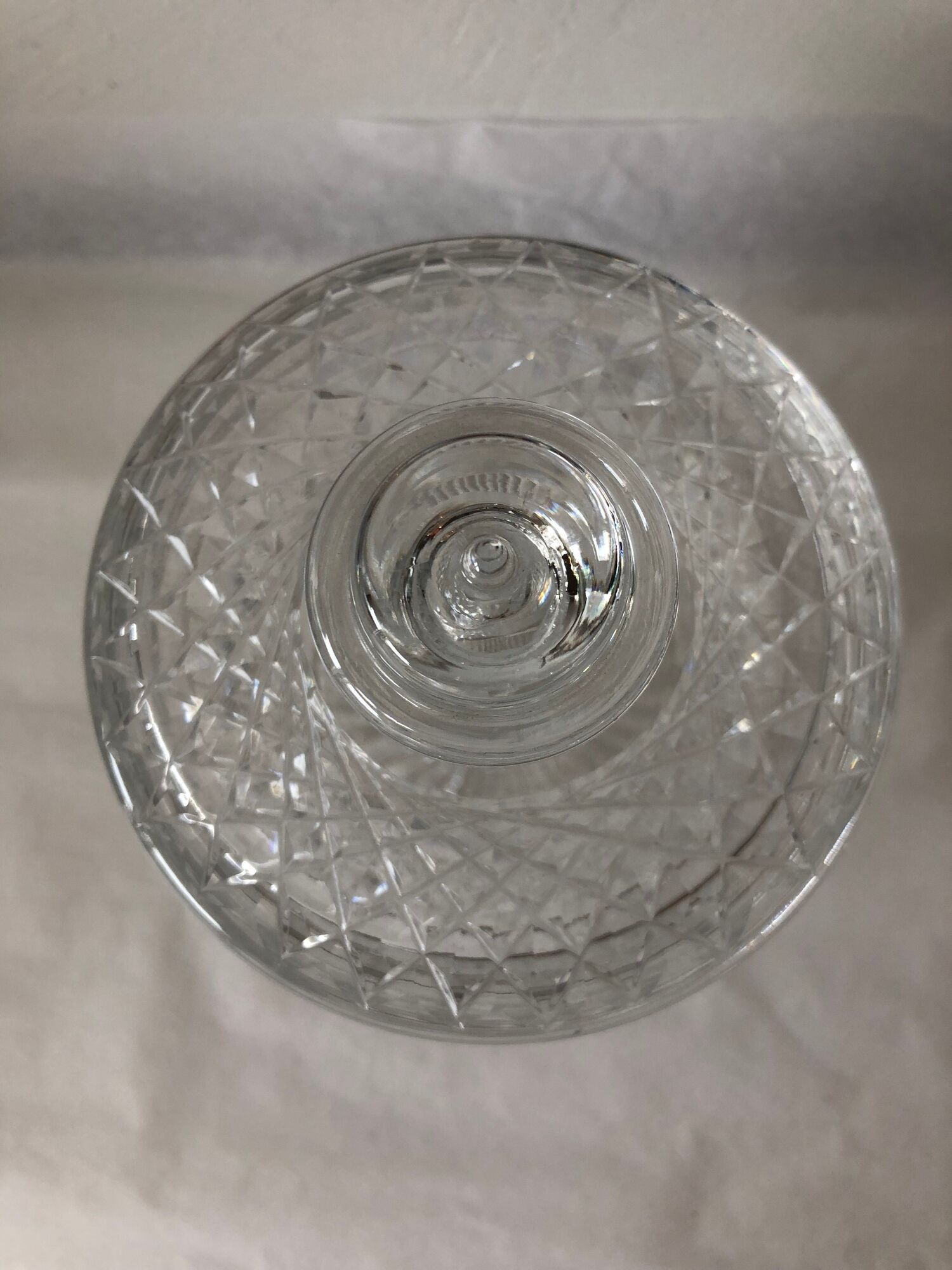 Early XXth Baccarat Crystal candy box