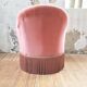 Fauteuil crapaud rose