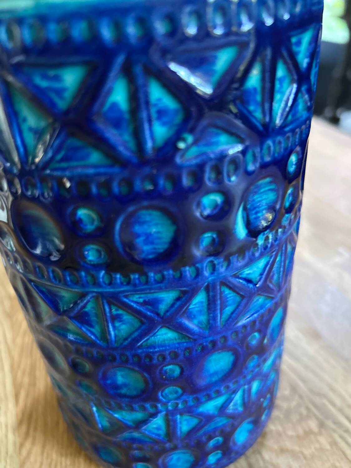 Vintage Germany Bay Deep Blue Vase