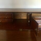 Chest of drawers / Scriban secretary in carved oak (XVIIIth) - Decor Louis XVI