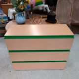 Vintage pink chest of drawers