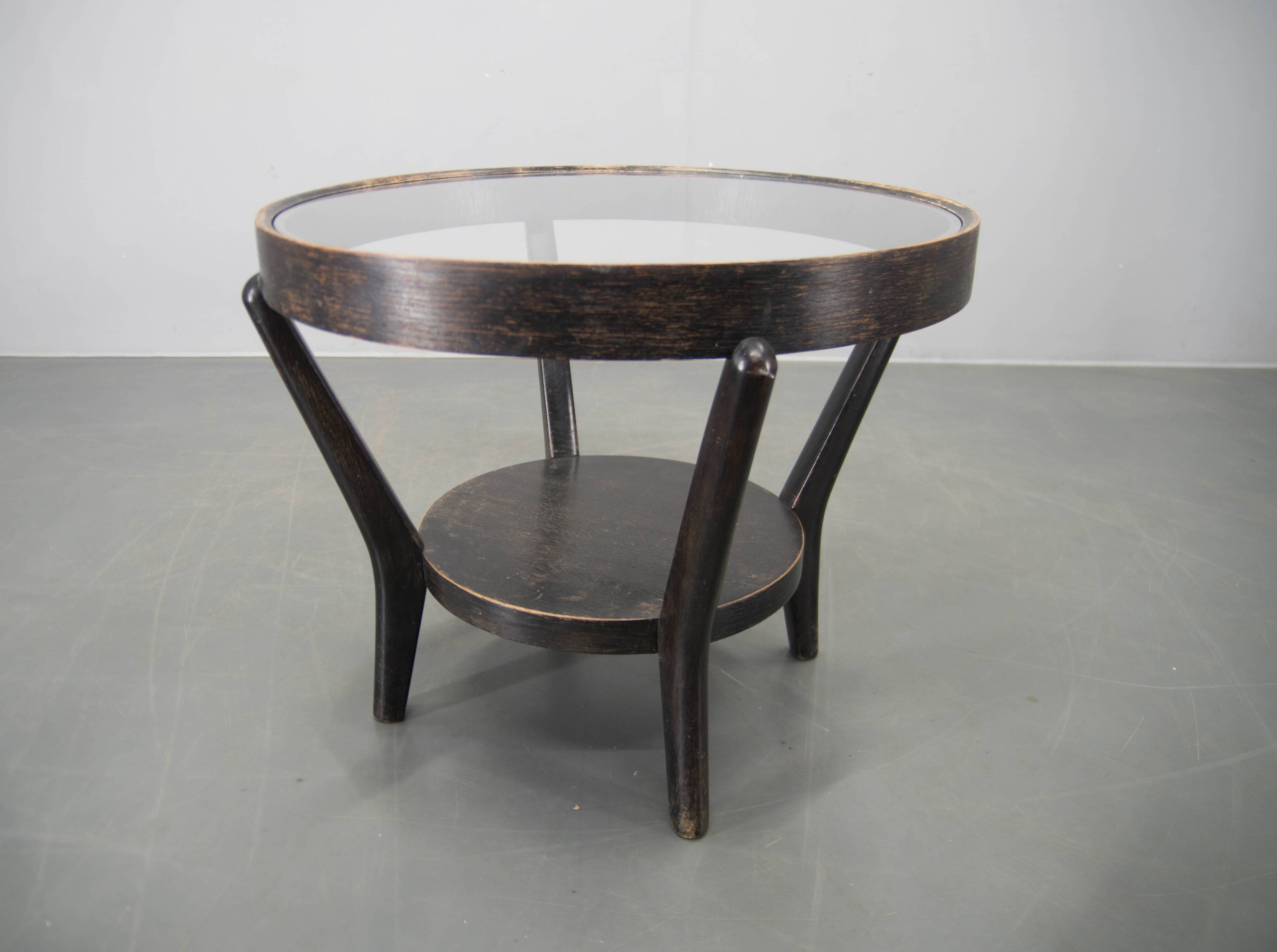 Vintage Coffee Table by Karel Koželka and Antonín Kropáček, 1940s