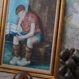 Oil painting by Jørgen Sejersen, Mid-century Modernism, 1960s