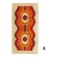 Tapis orange 'Waves' Space Age