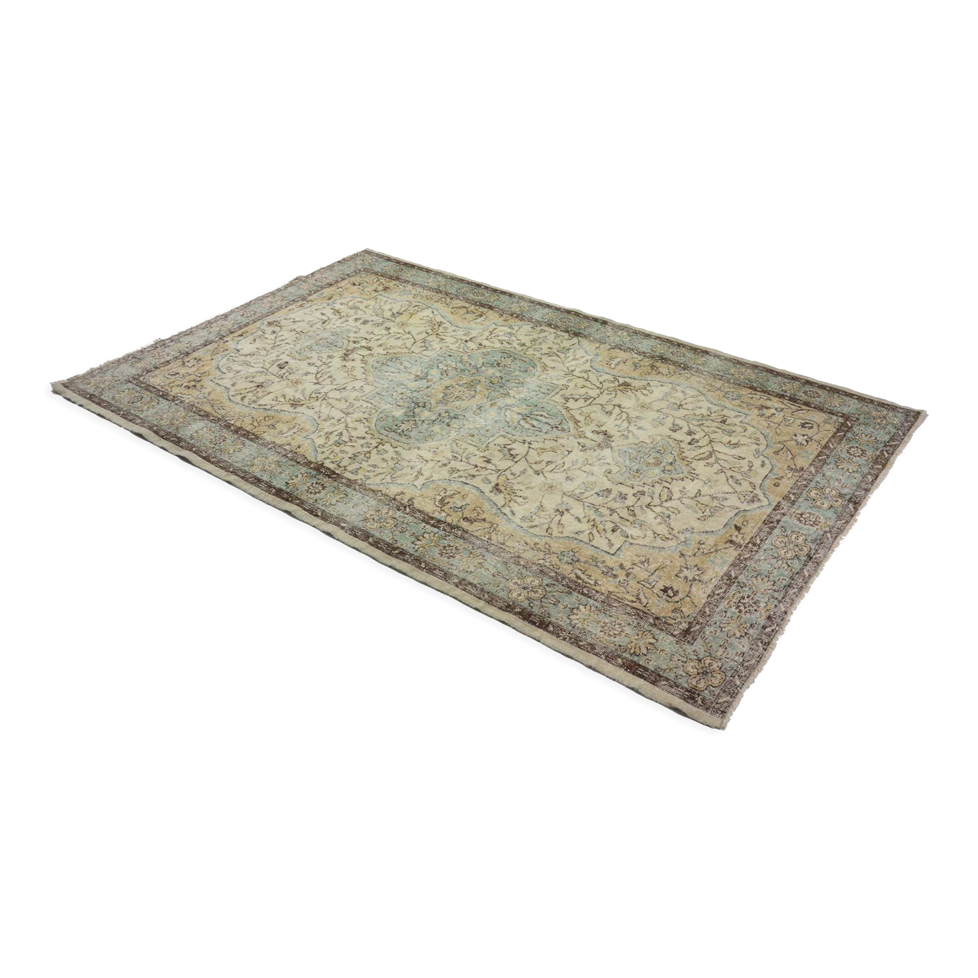 Anatolian handmade vintage rug 297 cm x 187 cm