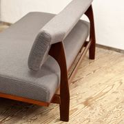 Mid Century Design Extendable Three-Seat Sofa or Daybed by Hans Bellmann for Wilkhahn