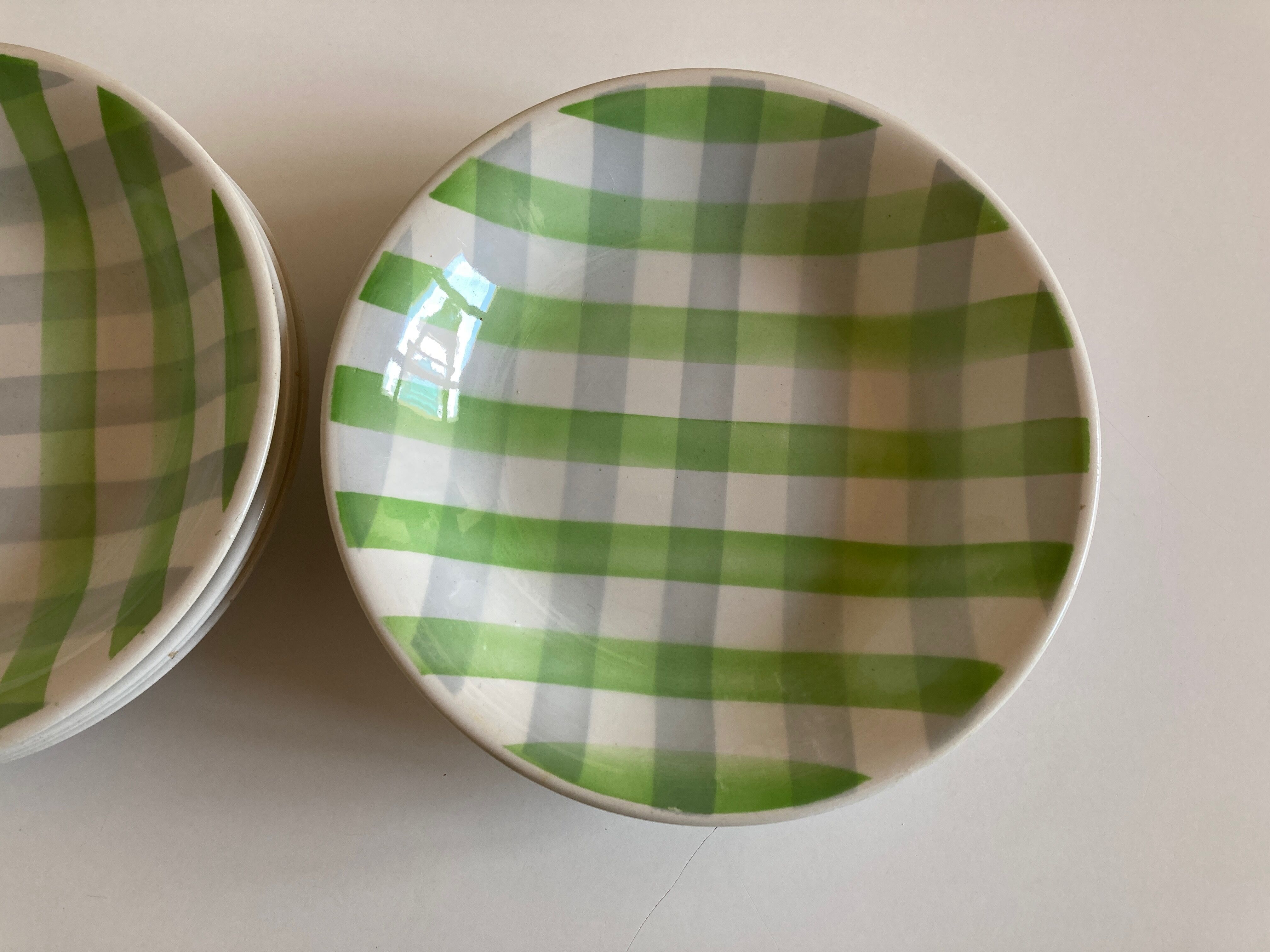 Set of 8 plates Croisette 1960 Badonwiller