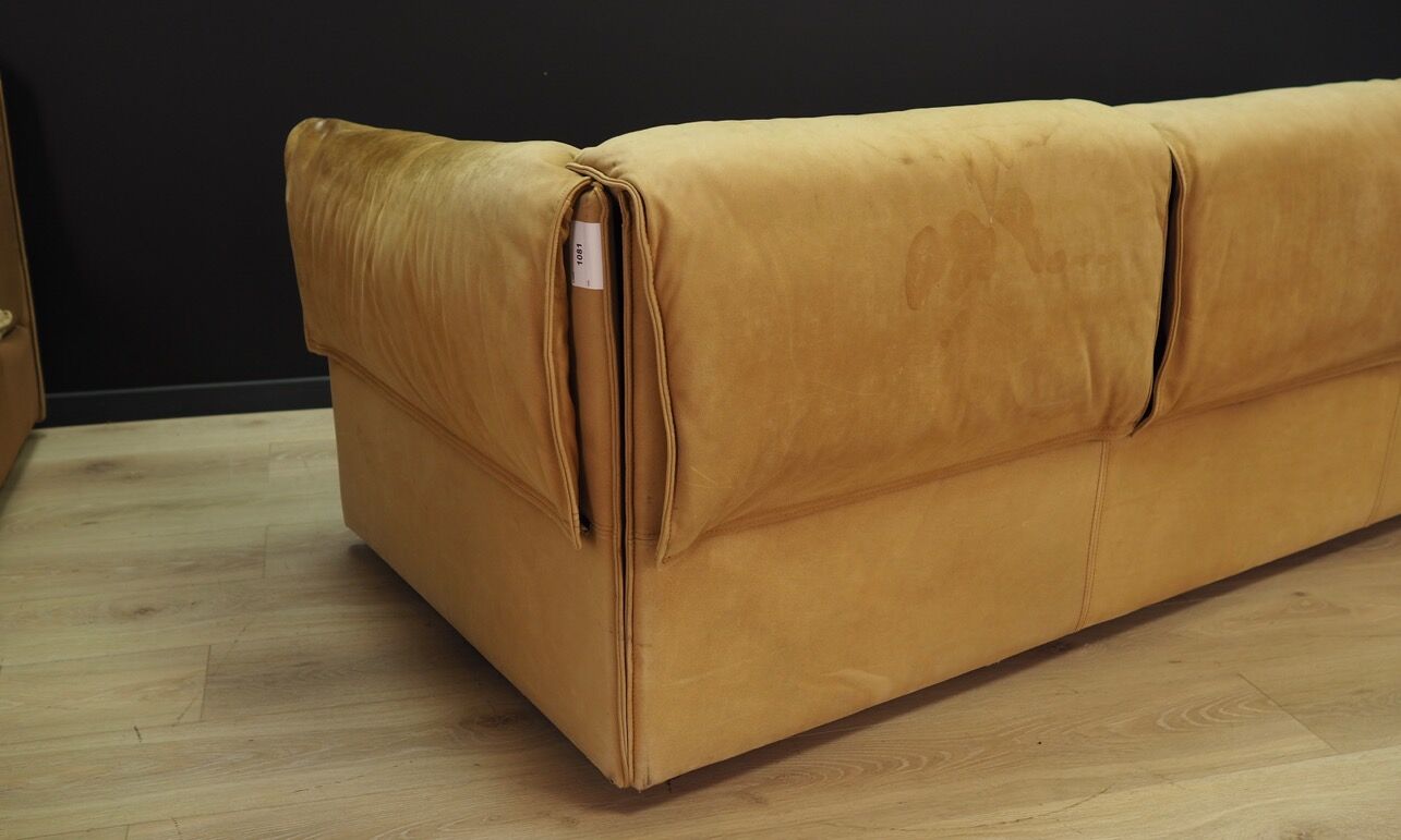 Canapé d’angle cuir 60 70 vintage