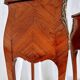 Louis XV French bedside tables with floral marquetry, 1940s, set of 2