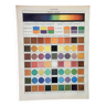 Gravure ancienne 1898, Couleurs 1, multicolore, dégradé • Lithographie, Planche originale