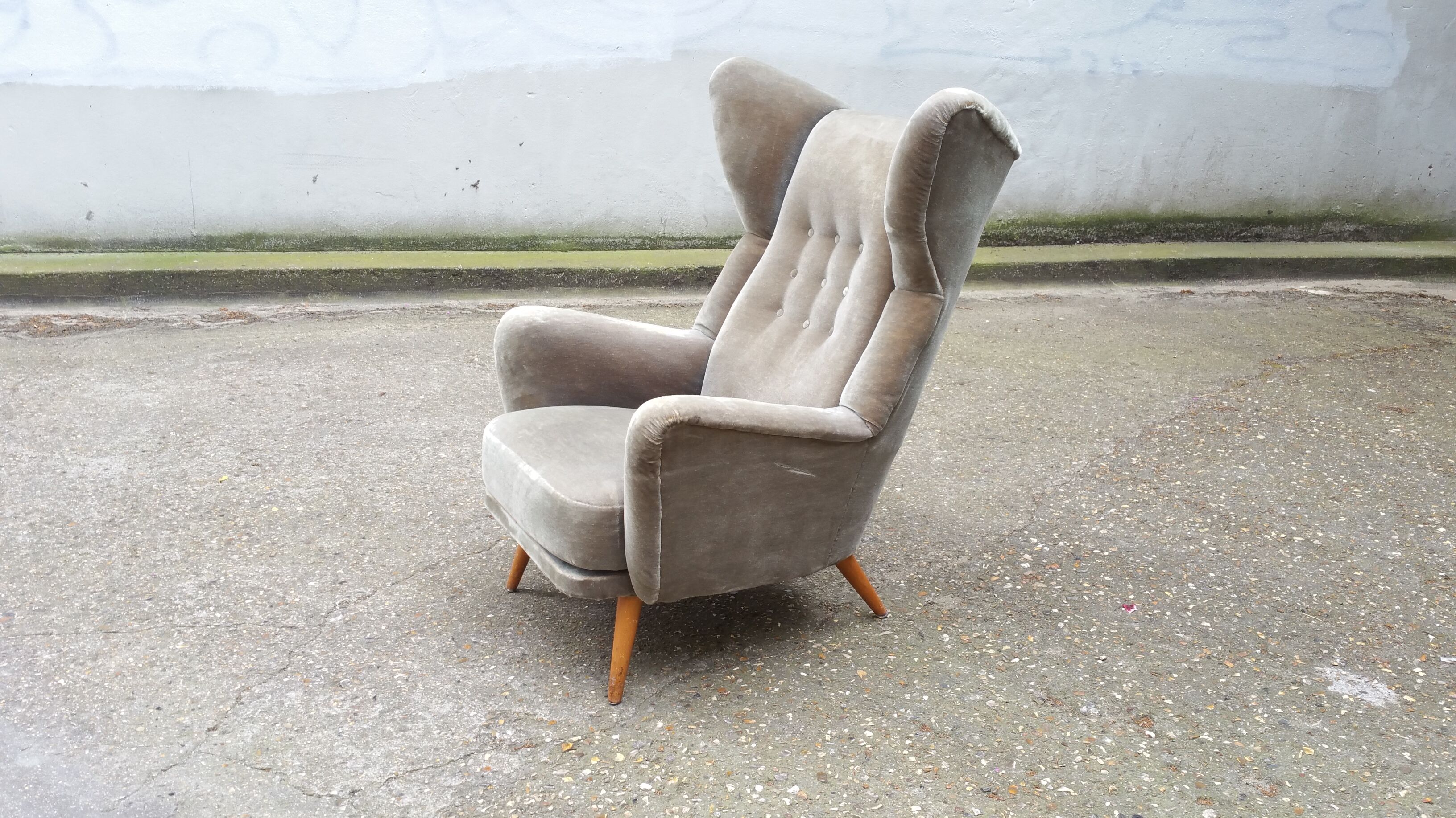 Exceptional Chair has ears Wingback chair years 50