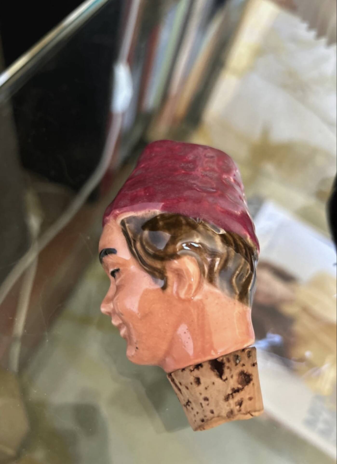 Bouteille en céramique Tchantchès