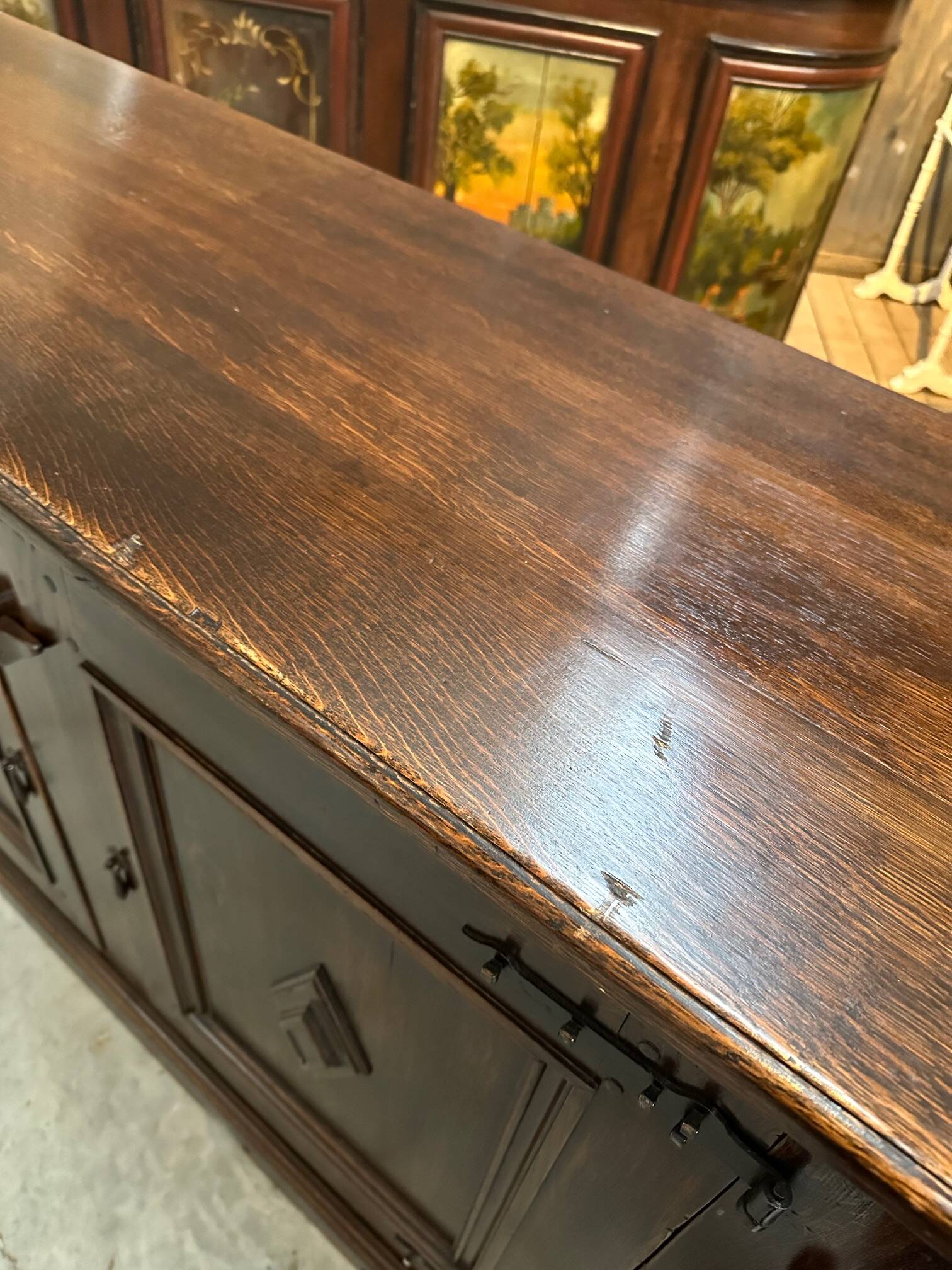 Solid oak sideboard, 1960s