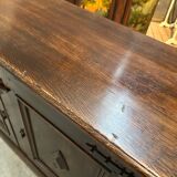 Solid oak sideboard, 1960s