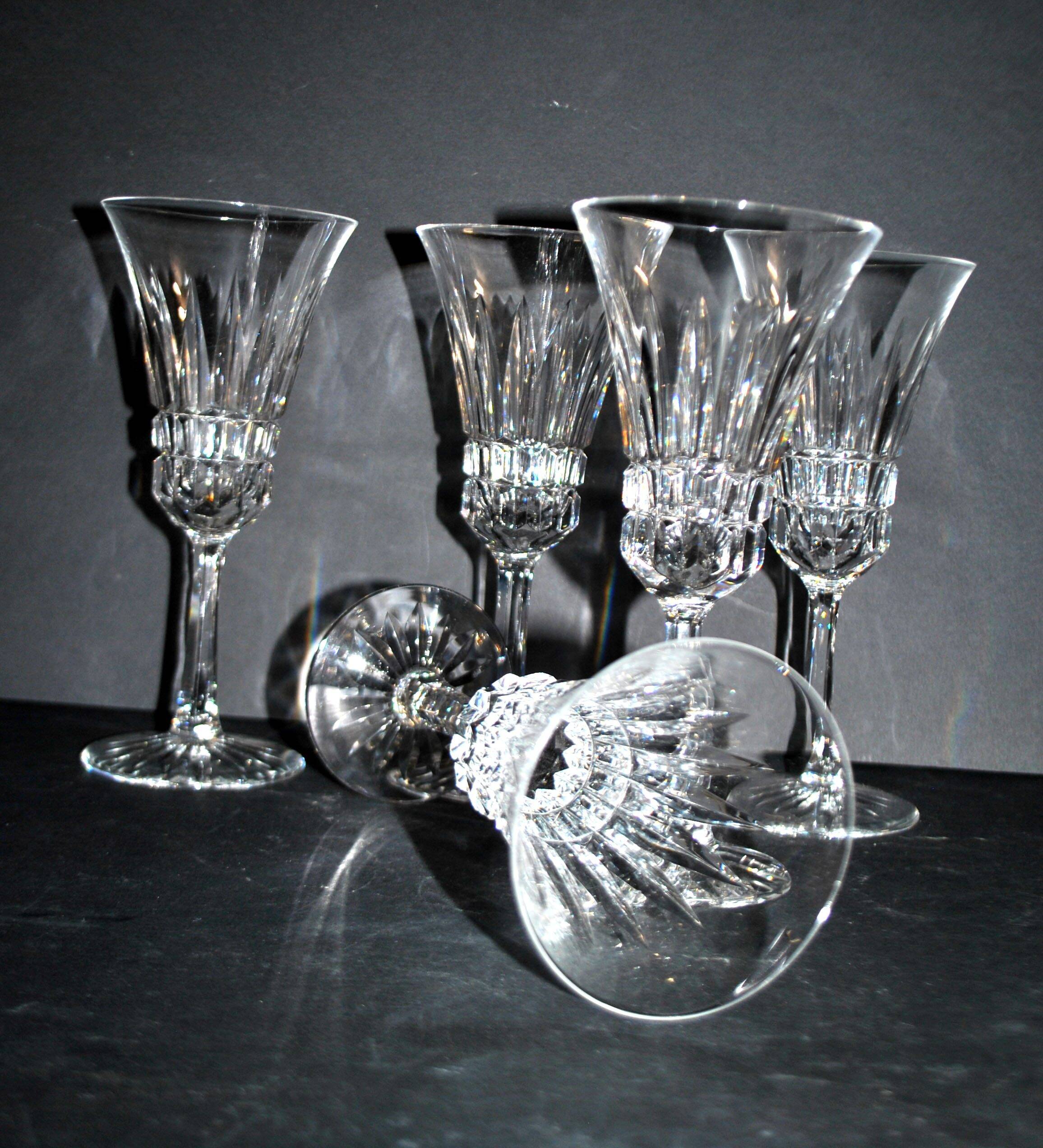 Villeroy Boch set of 5 cut crystal champagne flutes – Royal model VB H17cm
