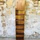 Vintage straight wall shelf, Scandinavian teak style, Circa 70's