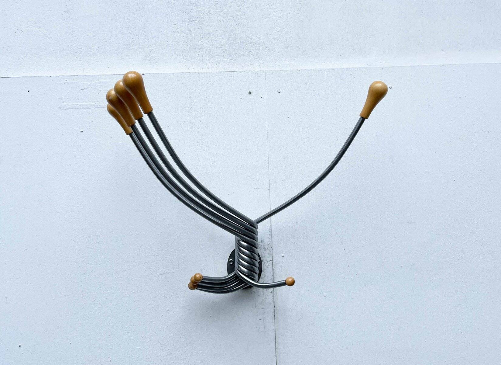 Postmodern Italian Wall Hook Octopus by J. De Pas, P. Lomazzi and D. D'Urbino for Zanotta, 1990s