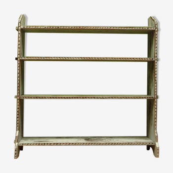 Gustavian painted shelves