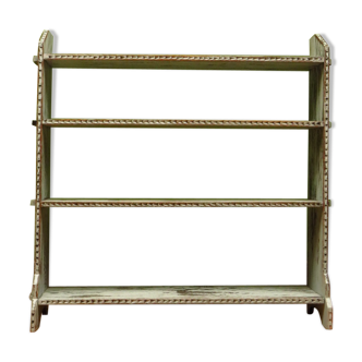 Gustavian painted shelves