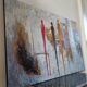 Tableau contemporain abstrait "Stades d'achèvement"