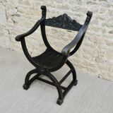 Dagobert chair in blackened wood