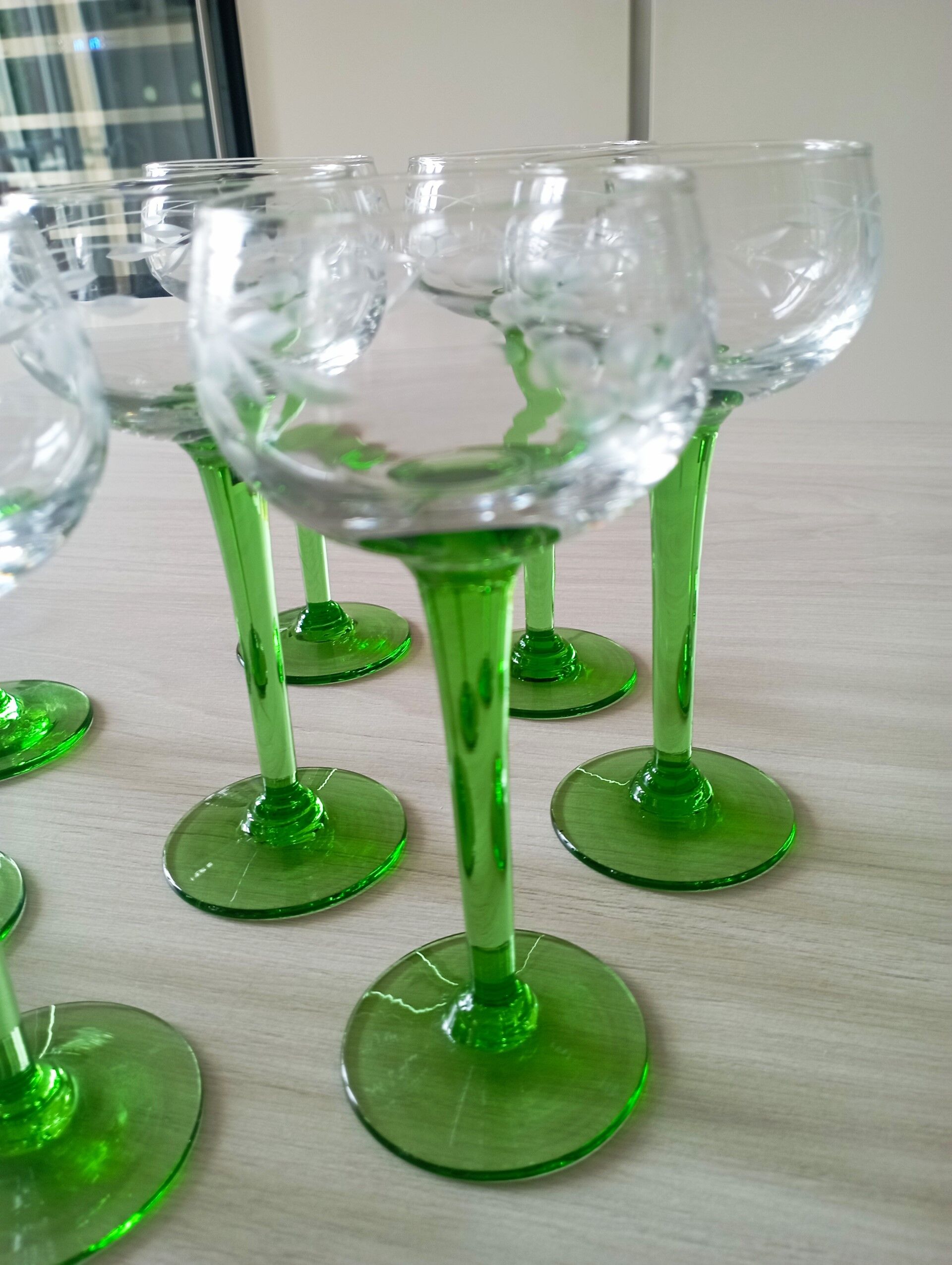 Set of 8 Alsace wine glasses