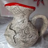 Ceramic pitcher signed Francis Triay
