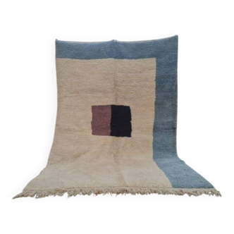 Handmade natural wool rug, size 150 x 260 cm