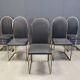 Vintage brass dining chairs by Belgochrom, 1970s