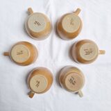 Vintage village stoneware mugs